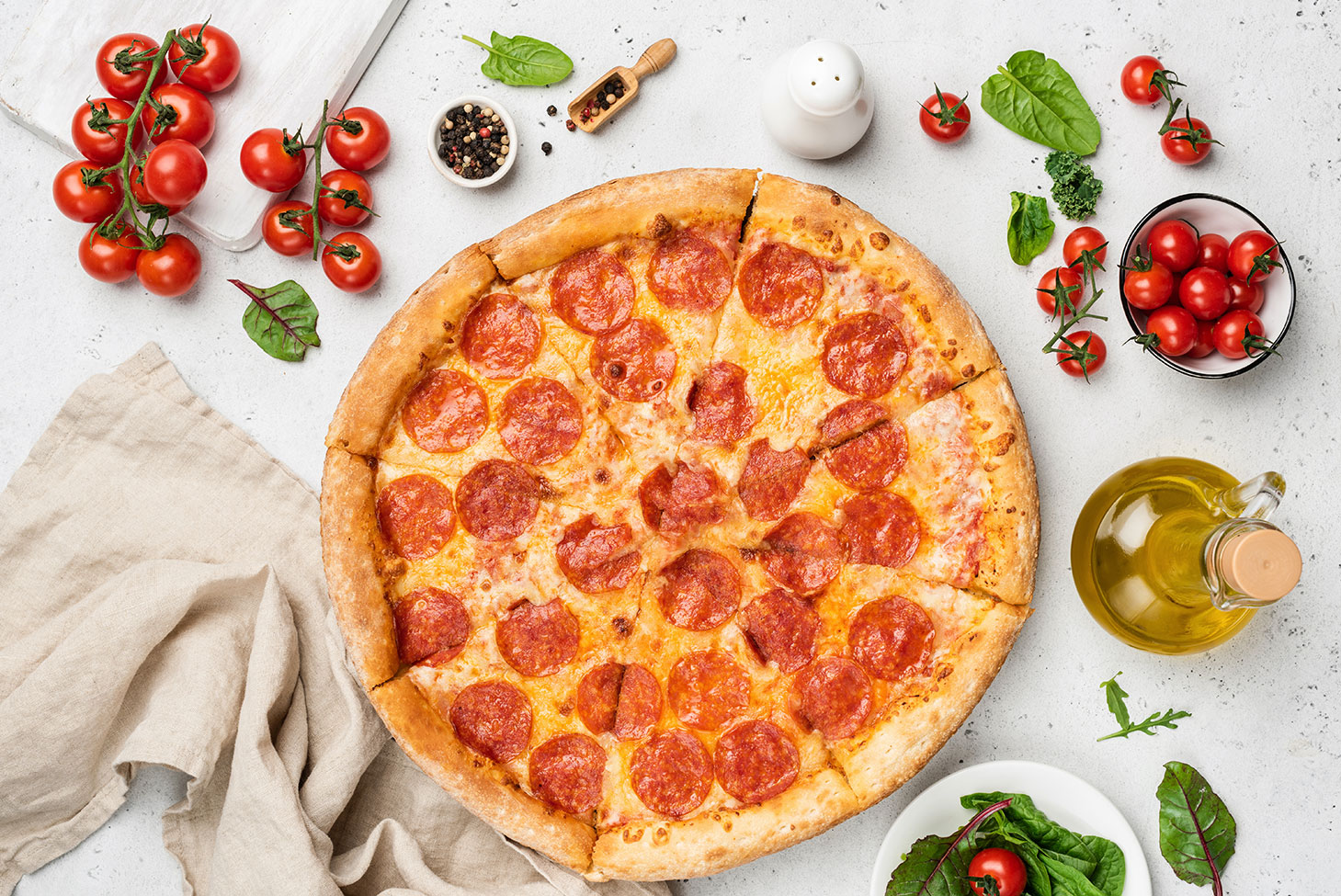 livraison pizza tomate 